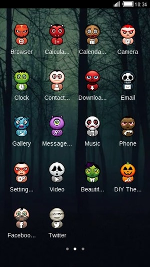 Forest Halloween CLauncher Android Theme Image 2
