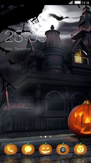 Halloween Pumpkin CLauncher Android Theme Image 1