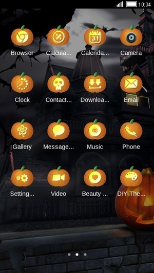 Halloween Pumpkin CLauncher Android Theme Image 2