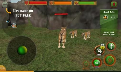 Adventures Of Wild Tiger Android Game Image 1