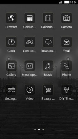 Night Beauty CLauncher Android Theme Image 2