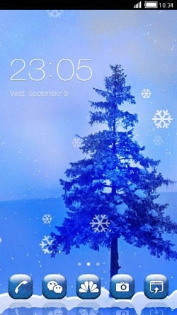 Winter CLauncher Android Theme Image 1