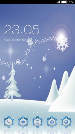 Winter CLauncher Android Theme Image 1