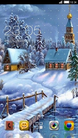 Winter House CLauncher Android Theme Image 1