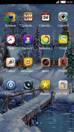 Winter House CLauncher Android Theme Image 2