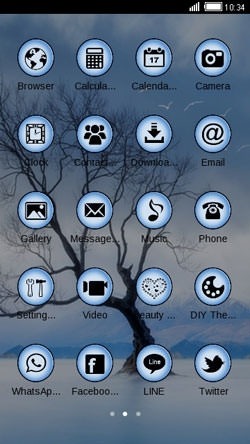 Lonely Tree CLauncher Android Theme Image 2