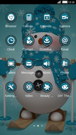 Snowman CLauncher Android Theme Image 2