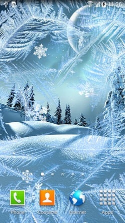 Winter Night Android Wallpaper Image 1