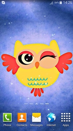 Cute Owl Android Wallpaper Image 1