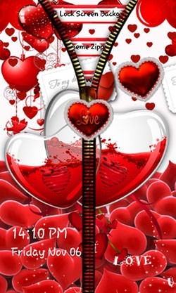 Love: Zipper Android Wallpaper Image 2