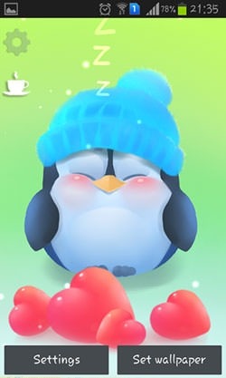 Chubby Penguin Android Wallpaper Image 1
