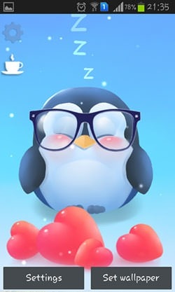 Chubby Penguin Android Wallpaper Image 2