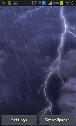 Thunderstorm Android Wallpaper Image 1