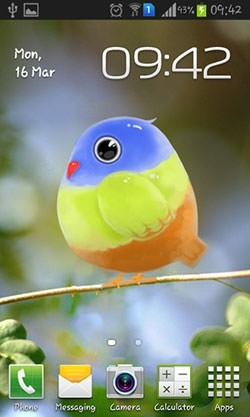 Cute Bird Android Wallpaper Image 1
