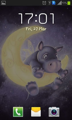 Sleepy Hippo Android Wallpaper Image 2