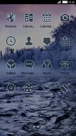Winter Land CLauncher Android Theme Image 2