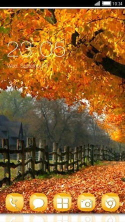 Autum Winter CLauncher Android Theme Image 1