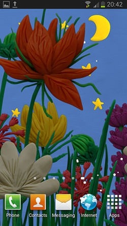 Plasticine Spring Flowers Android Wallpaper Image 1