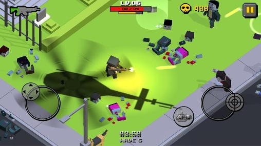 Cube Zombie War Android Game Image 1