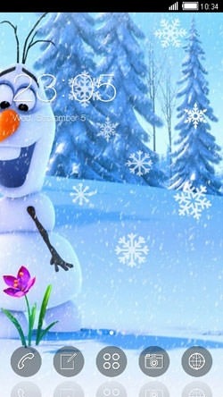 Olaf CLauncher Android Theme Image 1