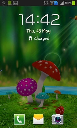 Mushrooms 3D Android Wallpaper Image 2