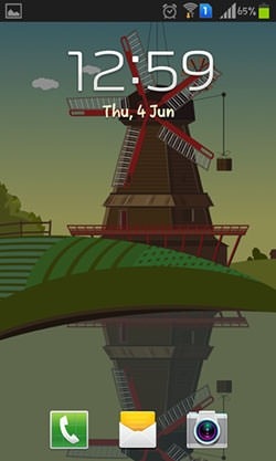 Windmill And Pond Android Wallpaper Image 2