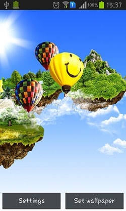 Flying Islands Android Wallpaper Image 1