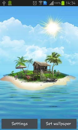 Mysterious Island Android Wallpaper Image 1