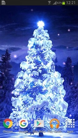 Christmas Trees Android Wallpaper Image 1