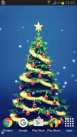 Christmas Trees Android Wallpaper Image 2