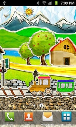 Paper Train Android Wallpaper Image 2
