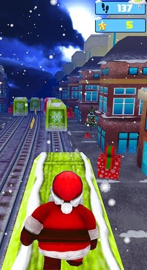 Santa Runner: Xmas Subway Surf Android Game Image 1