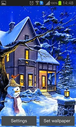 Christmas Night Android Wallpaper Image 2