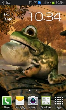 Frog 3D Android Wallpaper Image 1