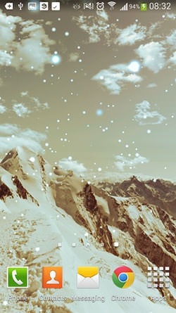Winter Mountain Android Wallpaper Image 1