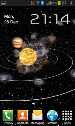 Solar System 3D Android Wallpaper Image 1