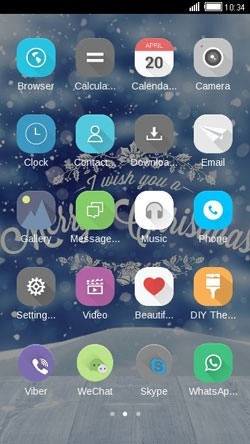 Merry Christmas CLauncher Android Theme Image 2