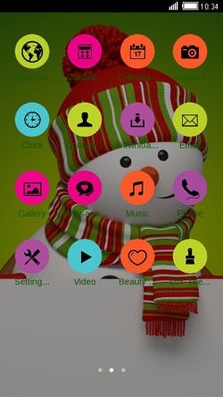 Snowman CLauncher Android Theme Image 2