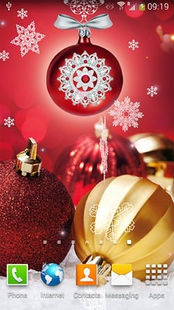 Christmas Balls Android Wallpaper Image 1