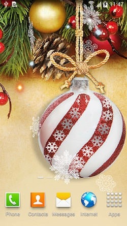 Christmas Balls Android Wallpaper Image 2