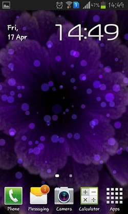 Purple Flower Android Wallpaper Image 1