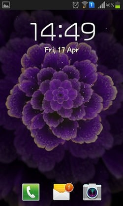 Purple Flower Android Wallpaper Image 2