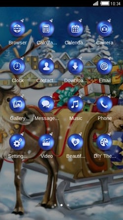 Santas Sleigh CLauncher Android Theme Image 2