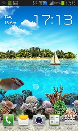 Tropical Ocean Android Wallpaper Image 1