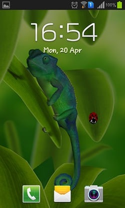 Chameleon 3D Android Wallpaper Image 2