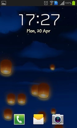 Sky Lanterns Android Wallpaper Image 2