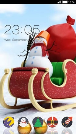 Christmas Rush CLauncher Android Theme Image 1