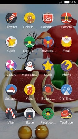 Christmas Rush CLauncher Android Theme Image 2