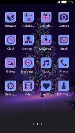 Purple Christmas CLauncher Android Theme Image 2