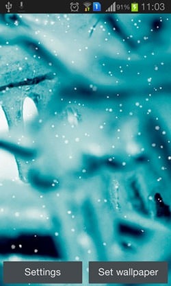 Snowfall Android Wallpaper Image 1